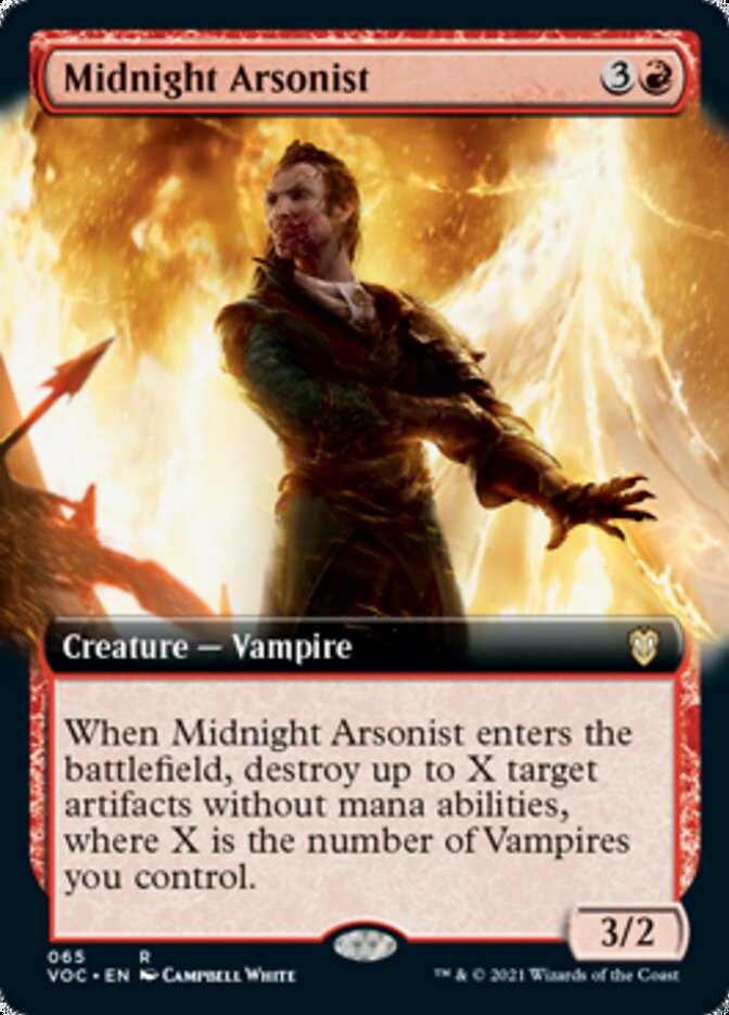 Midnight Arsonist (Extended Art) [Innistrad: Crimson Vow Commander] | Odin's Place