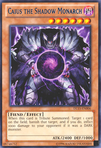 Caius the Shadow Monarch (Blue) [DL15-EN006] Rare | Odin's Place