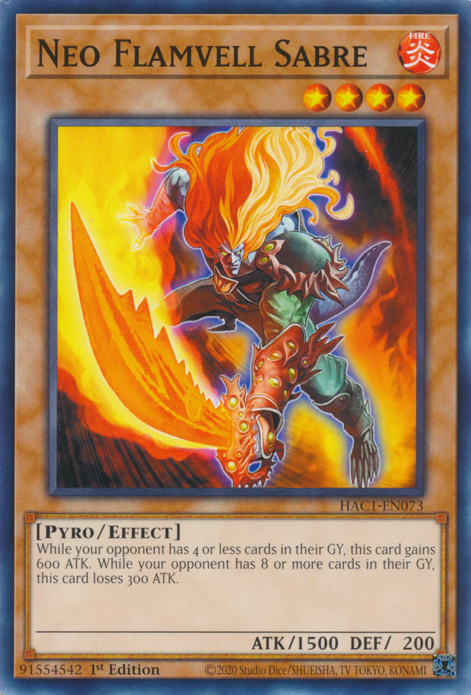 Neo Flamvell Sabre [HAC1-EN073] Common | Odin's Place