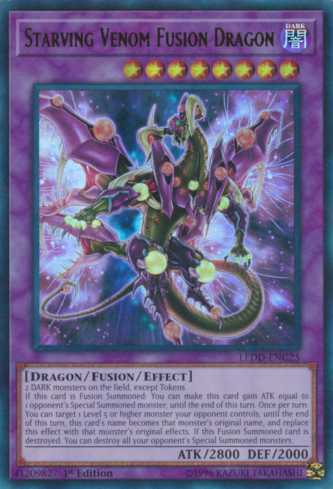 Starving Venom Fusion Dragon [LEDD-ENC25] Ultra Rare | Odin's Place