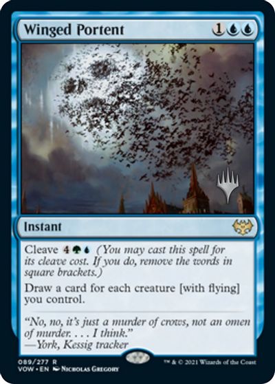 Winged Portent (Promo Pack) [Innistrad: Crimson Vow Promos] | Odin's Place