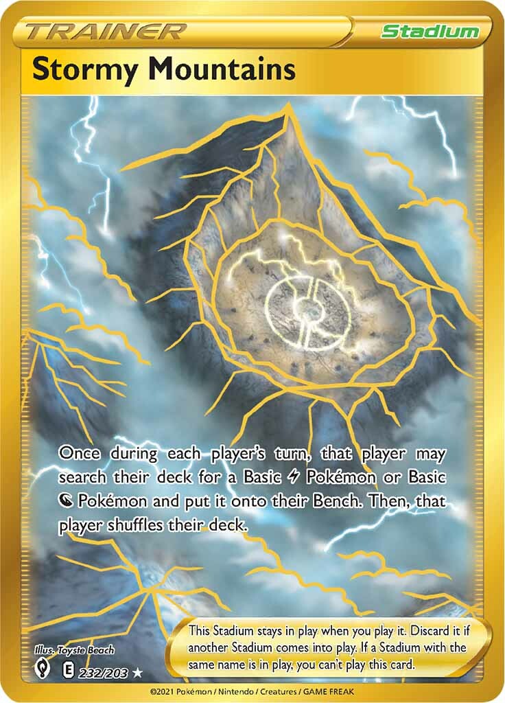 Stormy Mountains (232/203) [Sword & Shield: Evolving Skies] | Odin's Place