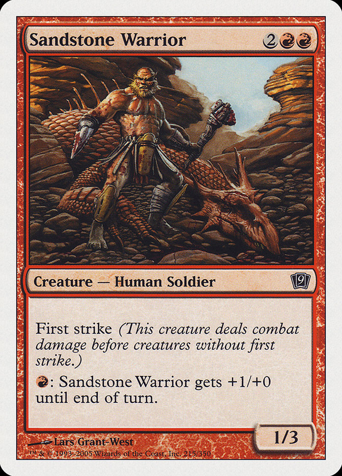 Sandstone Warrior (215) [Ninth Edition] | Odin's Place