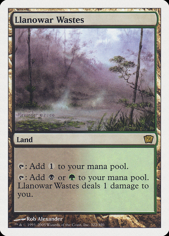 Llanowar Wastes (322) [Ninth Edition] | Odin's Place
