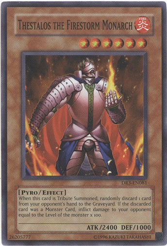 Thestalos the Firestorm Monarch [DR3-EN081] Super Rare | Odin's Place