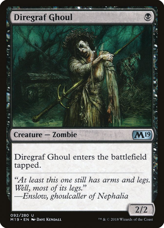 Diregraf Ghoul (92) [Core Set 2019] | Odin's Place