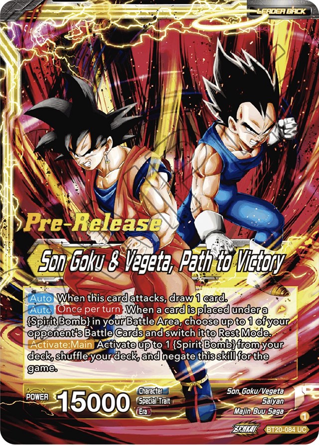 SS Vegito // Son Goku & Vegeta, Path to Victory (BT20-084) [Power Absorbed Prerelease Promos] | Odin's Place
