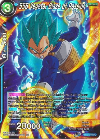 SSB Vegeta, Blaze of Passion (BT10-040) [Rise of the Unison Warrior] | Odin's Place