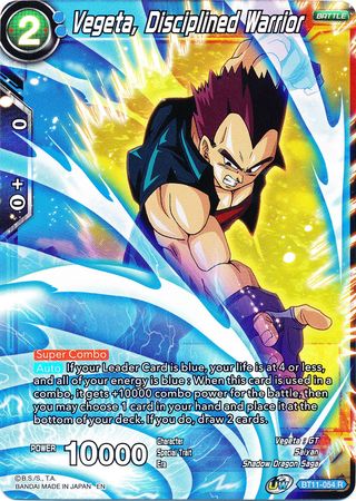 Vegeta, Disciplined Warrior (BT11-054) [Vermilion Bloodline 2nd Edition] | Odin's Place