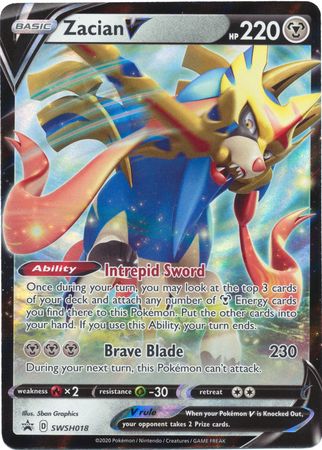 Zacian V (SWSH018) [Sword & Shield: Black Star Promos] | Odin's Place