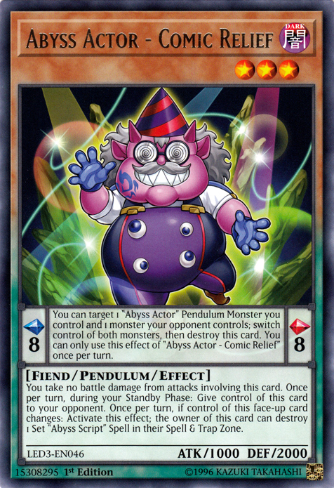 Abyss Actor - Comic Relief [LED3-EN046] Rare | Odin's Place