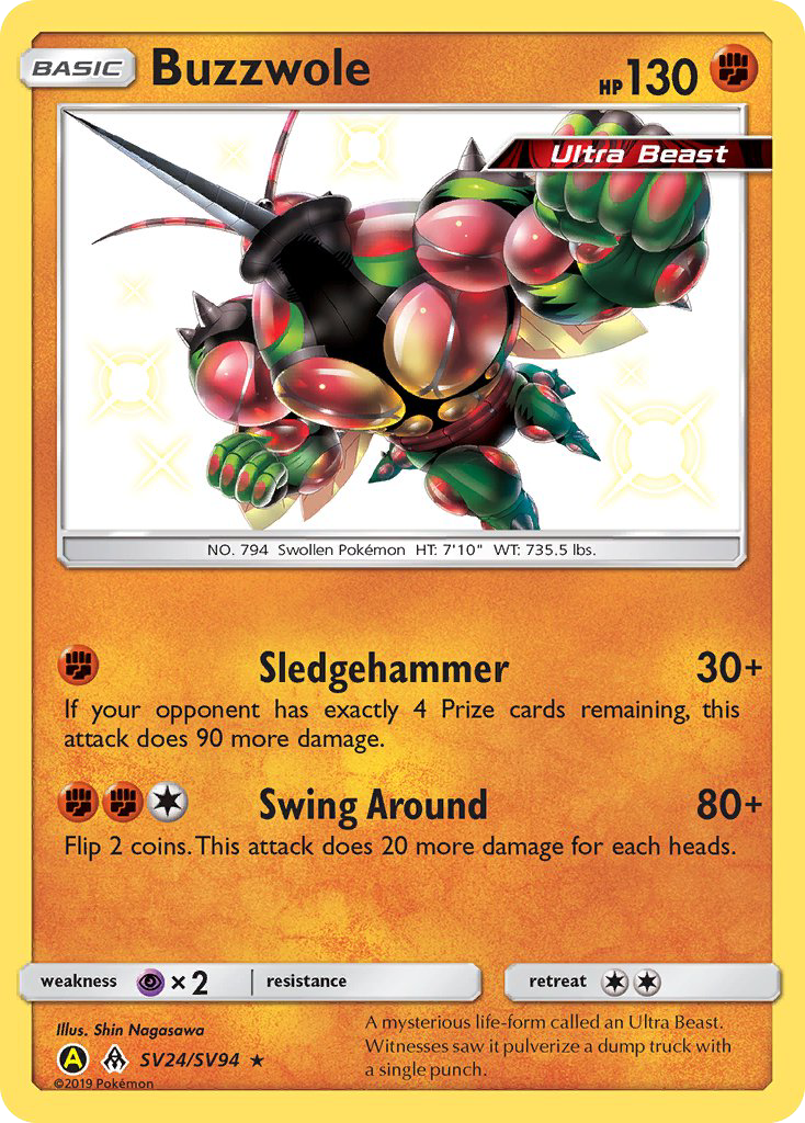 Buzzwole (SV24/SV94) [Sun & Moon: Hidden Fates - Shiny Vault] | Odin's Place