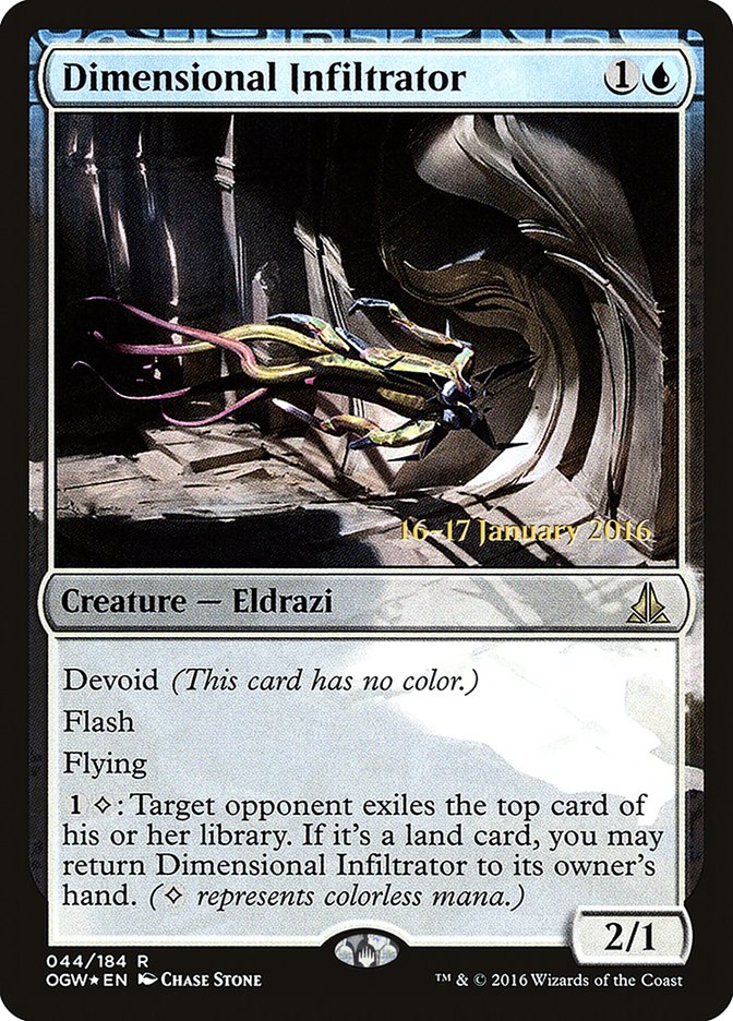 Dimensional Infiltrator (44) [Oath of the Gatewatch Prerelease Promos] | Odin's Place
