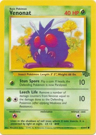 Venonat (63/64) [Jungle Unlimited] | Odin's Place