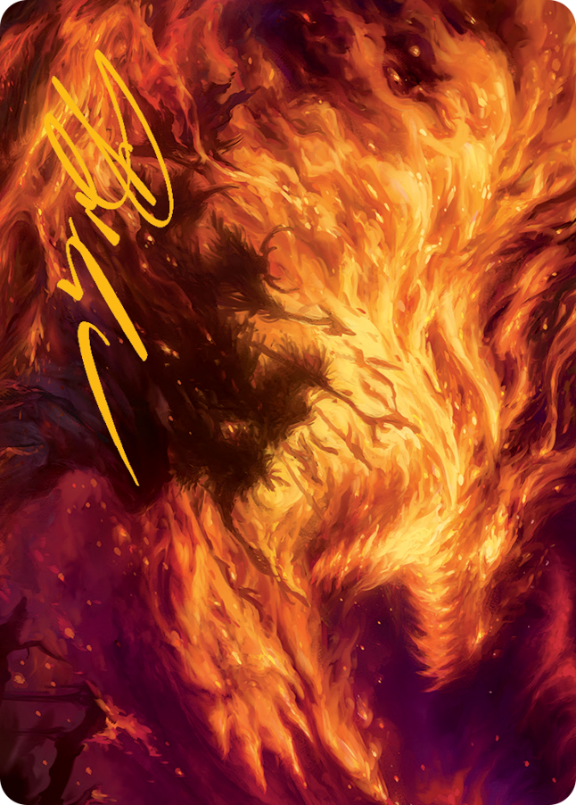 Stoke the Flames Art Card (Gold-Stamped Signature) [March of the Machine Art Series] | Odin's Place