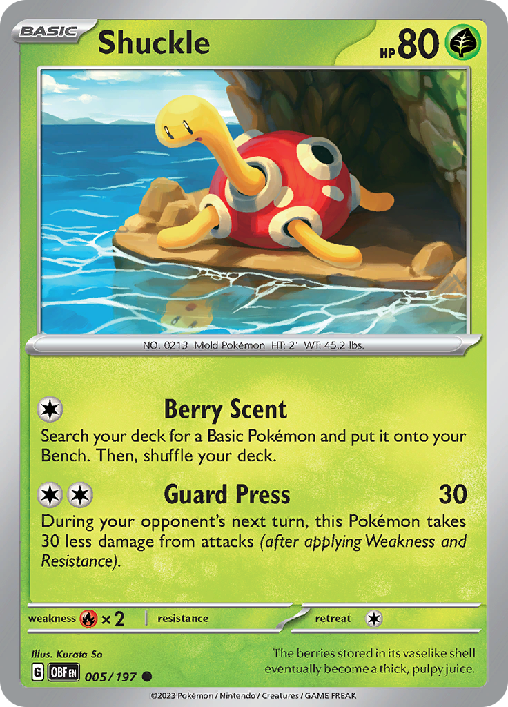 Shuckle (005/197) [Scarlet & Violet: Obsidian Flames] | Odin's Place