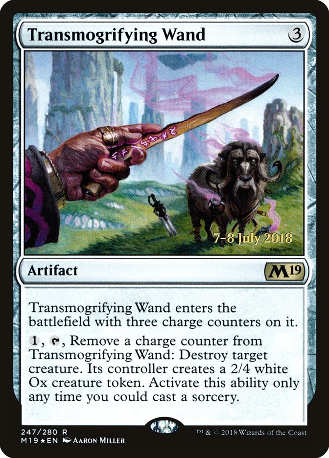 Transmogrifying Wand (247) [Core Set 2019 Prerelease Promos] | Odin's Place