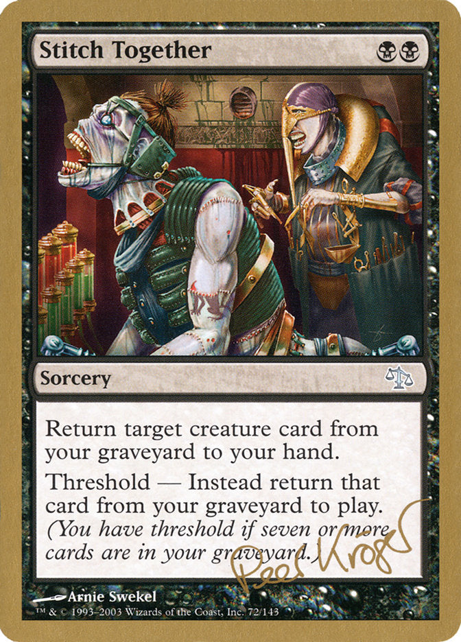 Stitch Together (Peer Kroger) [World Championship Decks 2003] | Odin's Place