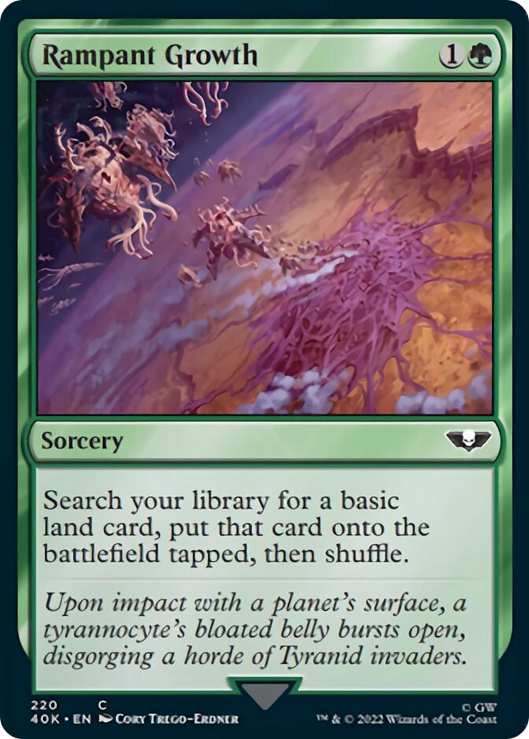 Rampant Growth (Surge Foil) [Warhammer 40,000] | Odin's Place
