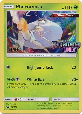 Pheromosa (SM115) (Staff Prerelease Promo) [Sun & Moon: Black Star Promos] | Odin's Place