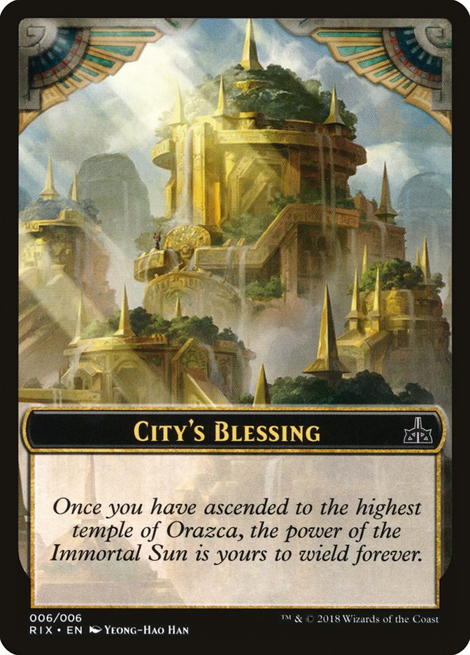 City's Blessing (6) [Rivals of Ixalan Tokens] | Odin's Place