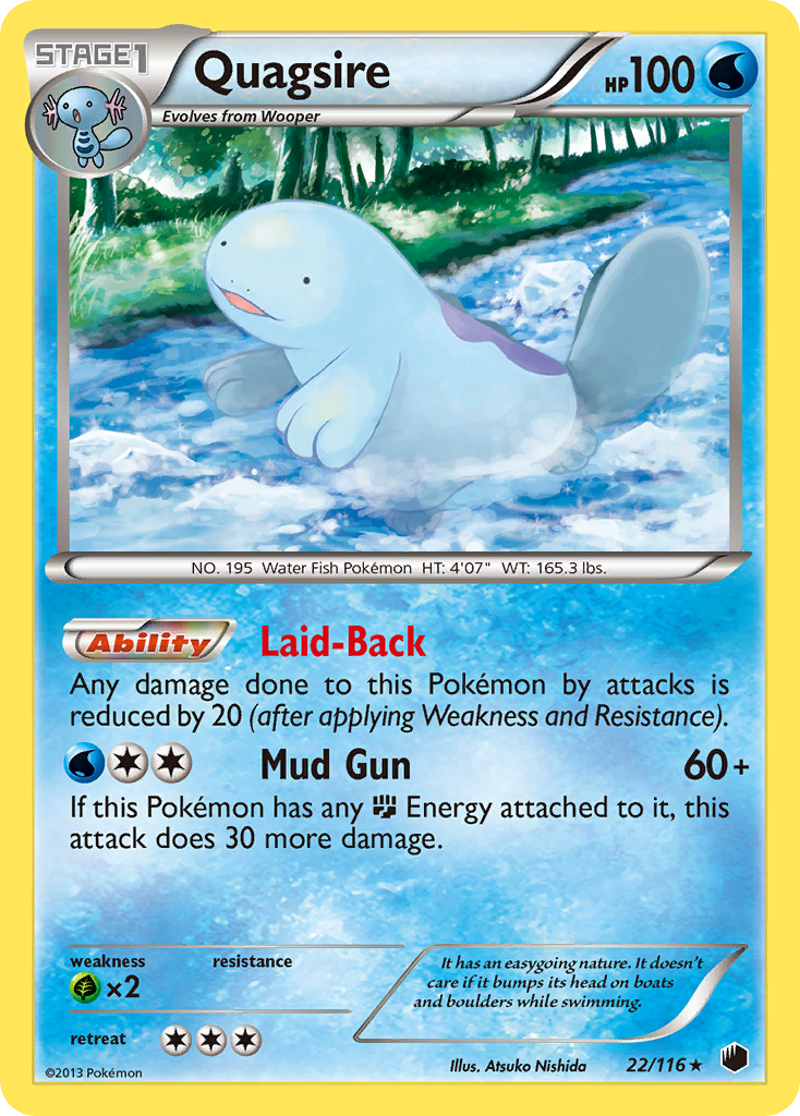 Quagsire (22/116) [Black & White: Plasma Freeze] | Odin's Place