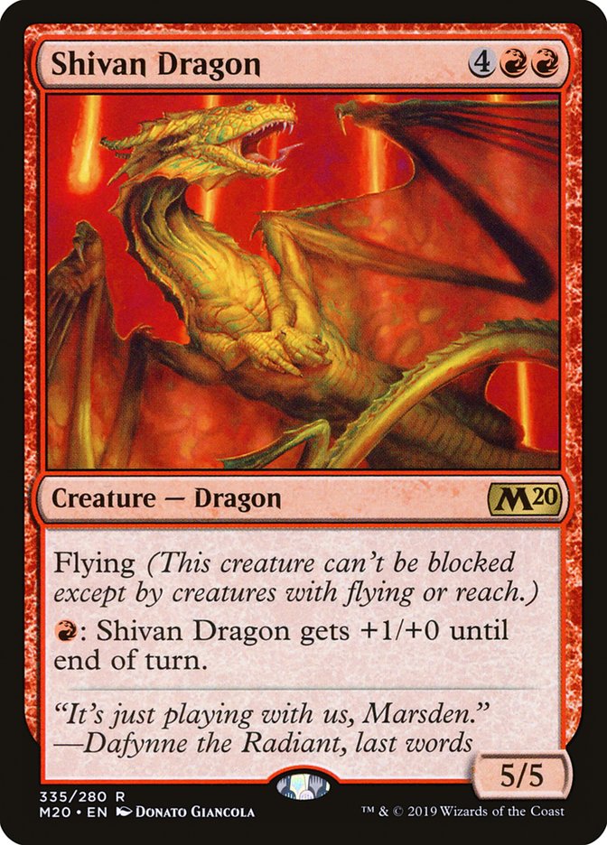 Shivan Dragon [Core Set 2020] | Odin's Place