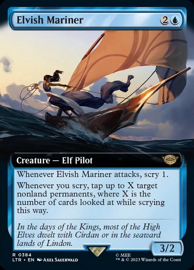 Elvish Mariner (Extended Art) [The Lord of the Rings: Tales of Middle-Earth] | Odin's Place