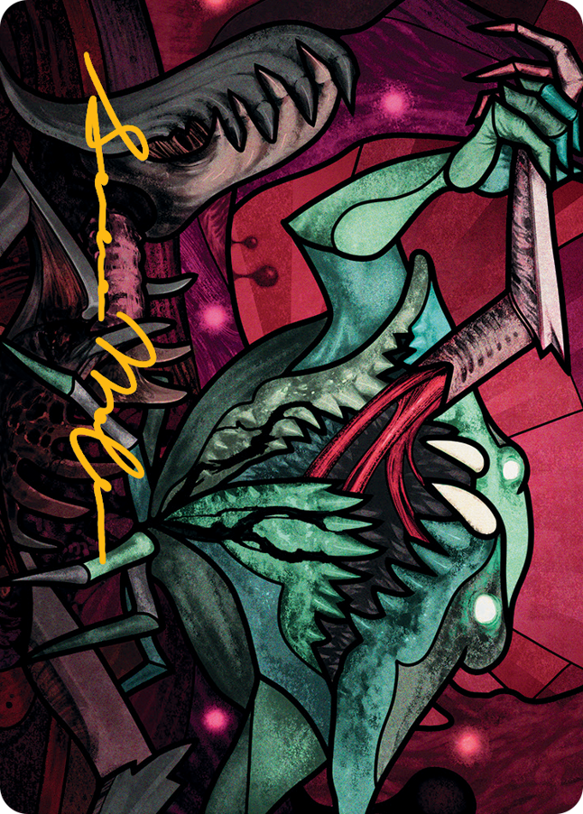 Yargle, Glutton of Urborg Art Card (Gold-Stamped Signature) [March of the Machine Art Series] | Odin's Place