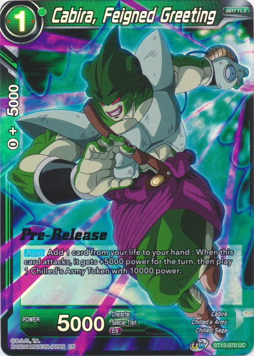 Cabira, Feigned Greeting (BT13-070) [Supreme Rivalry Prerelease Promos] | Odin's Place