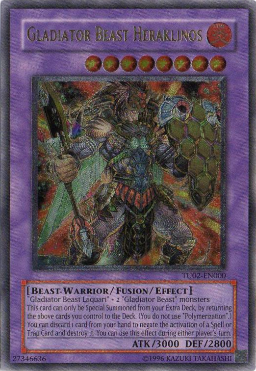 Gladiator Beast Heraklinos [TU02-EN000] Ultimate Rare | Odin's Place