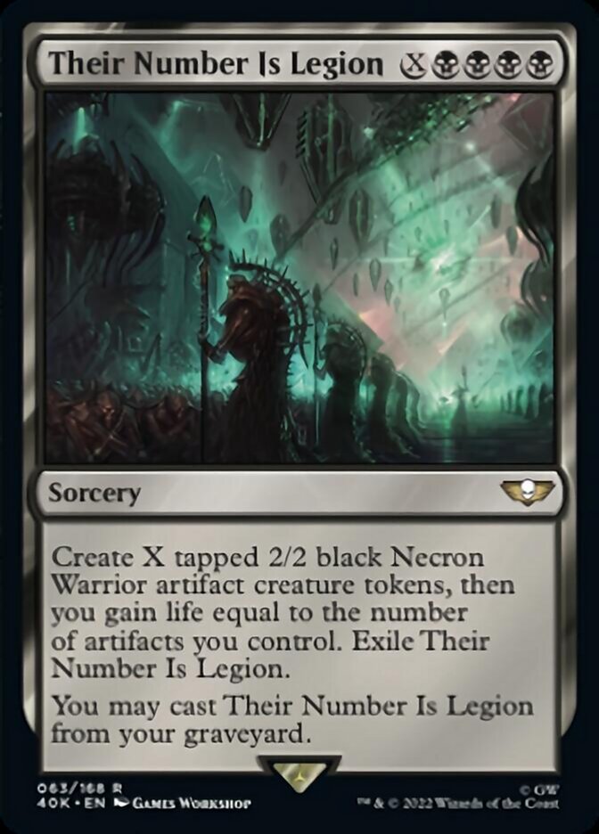Their Number Is Legion (Surge Foil) [Warhammer 40,000] | Odin's Place
