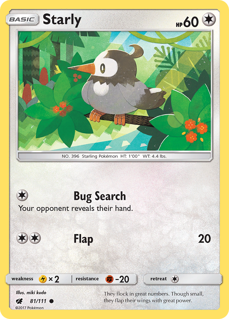 Starly (81/111) [Sun & Moon: Crimson Invasion] | Odin's Place
