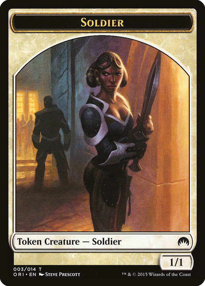 Soldier Token (3) [Magic Origins Tokens] | Odin's Place