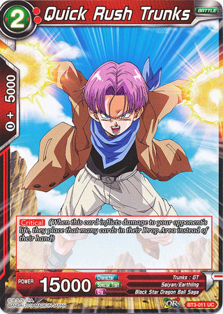 Quick Rush Trunks (BT3-011) [Cross Worlds] | Odin's Place