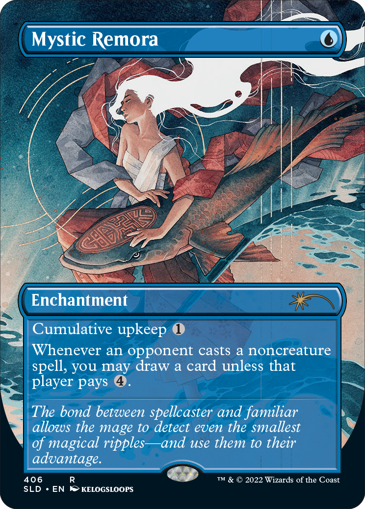 Mystic Remora (Borderless) [Secret Lair Drop Series] | Odin's Place
