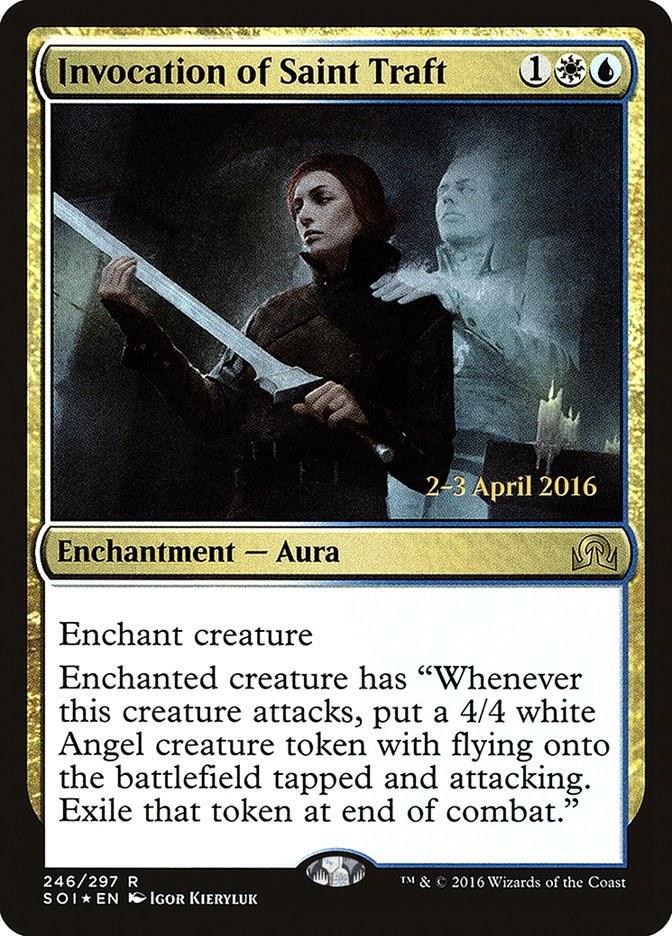 Invocation of Saint Traft (246) [Shadows over Innistrad Prerelease Promos] | Odin's Place
