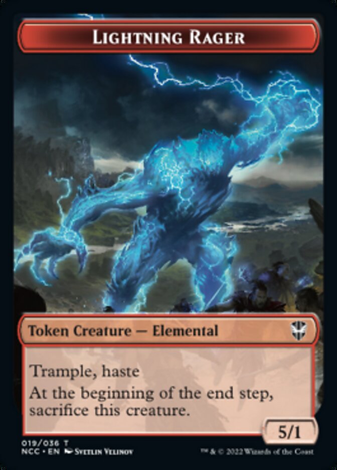 Lightning Rager // Rogue Double-Sided Token [Streets of New Capenna Commander Tokens] | Odin's Place