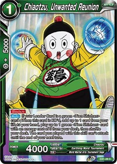 Chiaotzu, Unwanted Reunion (EB1-28) [Battle Evolution Booster] | Odin's Place