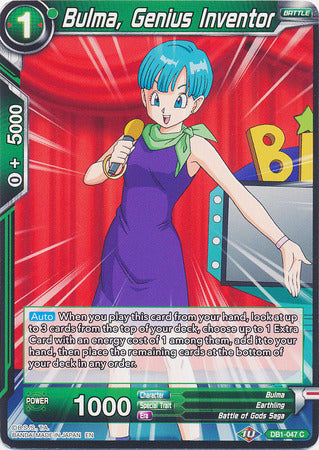 Bulma, Genius Inventor (DB1-047) [Dragon Brawl] | Odin's Place