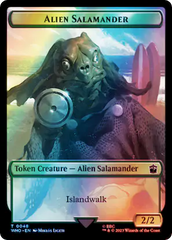 Fish // Alien Salamander Double-Sided Token (Surge Foil) [Doctor Who Tokens] | Odin's Place