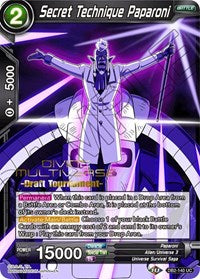 Secret Technique Paparoni (Divine Multiverse Draft Tournament) (DB2-140) [Tournament Promotion Cards] | Odin's Place