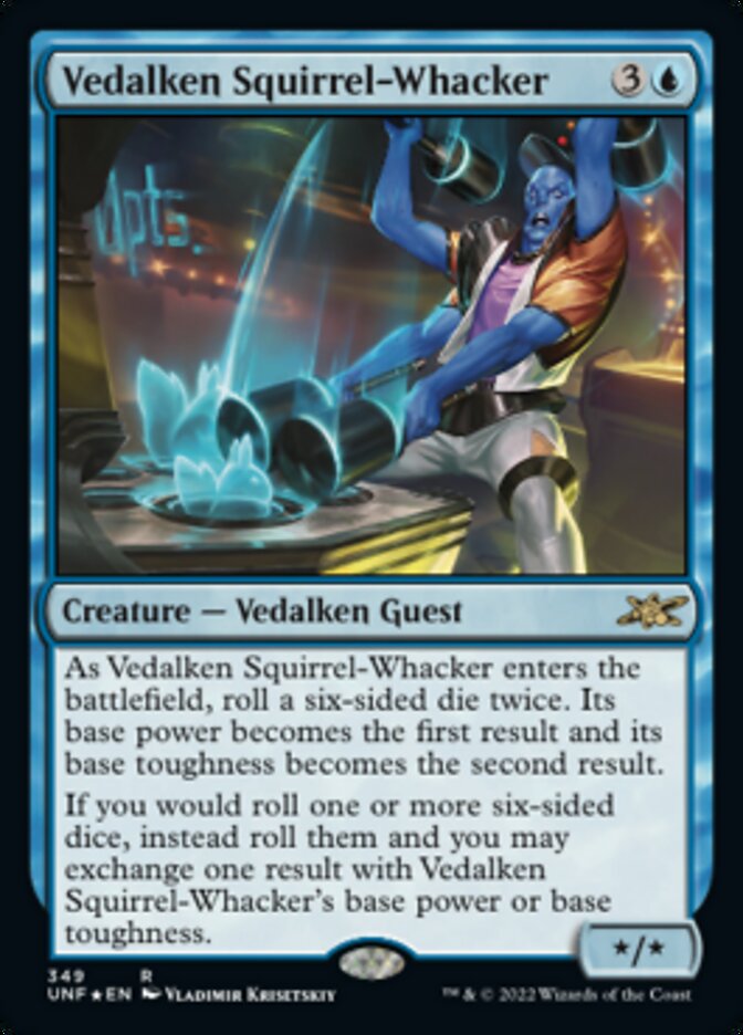 Vedalken Squirrel-Whacker (Galaxy Foil) [Unfinity] | Odin's Place