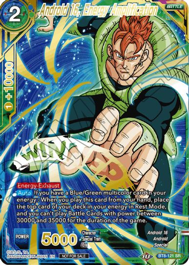 Android 16, Energy Amplification (Alternate Art Set 2021 Vol. 2) (BT8-121) [Tournament Promotion Cards] | Odin's Place