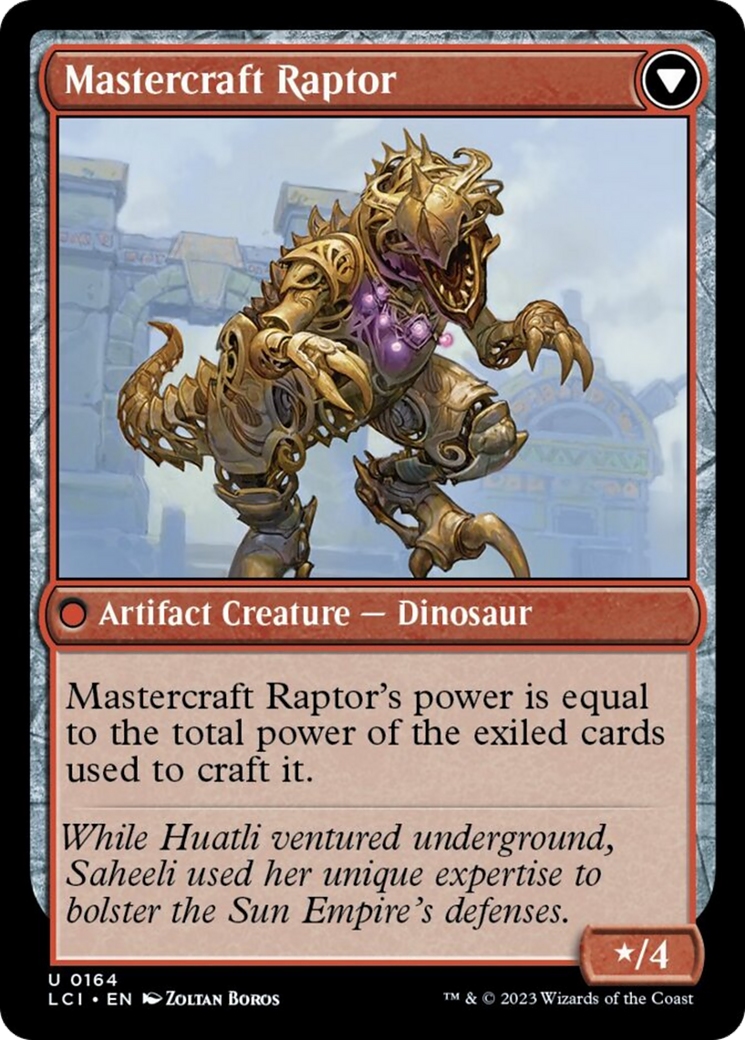 Saheeli's Lattice // Mastercraft Raptor [The Lost Caverns of Ixalan] | Odin's Place