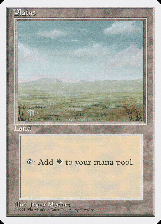 Plains (Signature on Left) [Fourth Edition] | Odin's Place