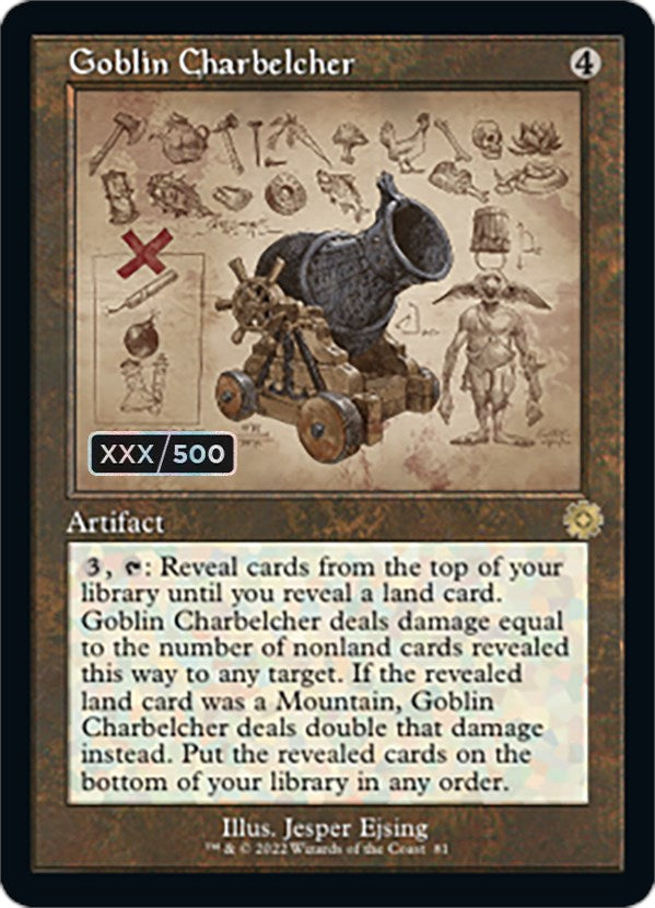 Goblin Charbelcher (Retro Schematic) (Serialized) [The Brothers' War Retro Artifacts] | Odin's Place