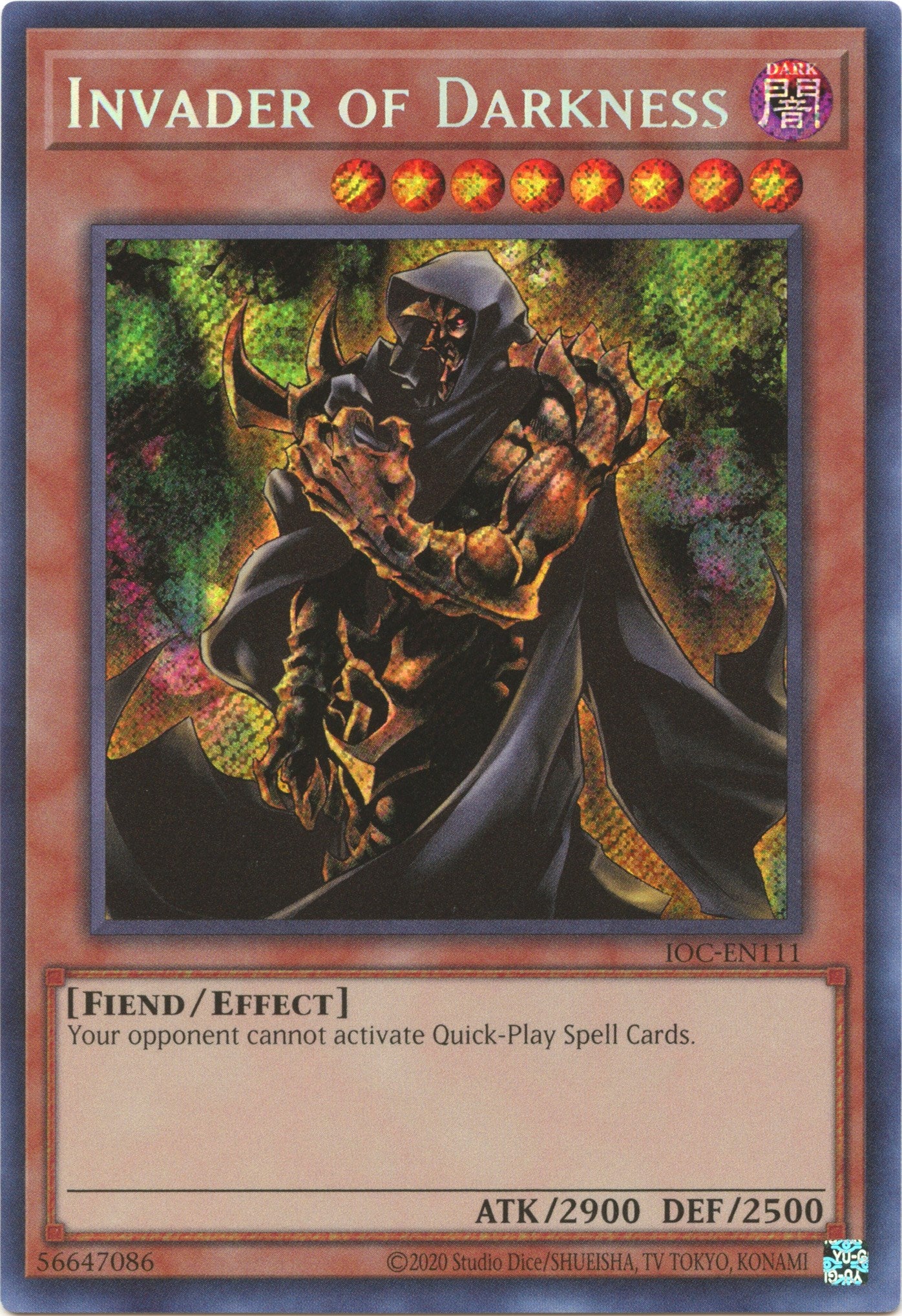 Invader of Darkness (25th Anniversary) [IOC-EN111] Secret Rare | Odin's Place