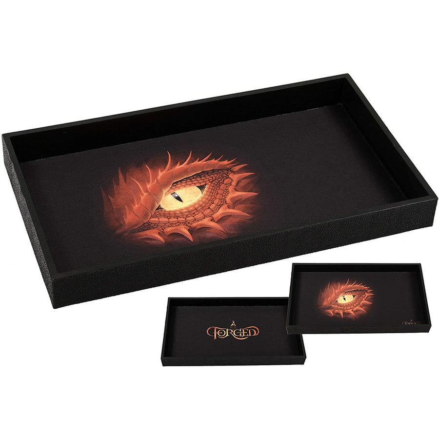 Forged Gaming Red Dragon Eye 14" Dice Tray | Odin's Place