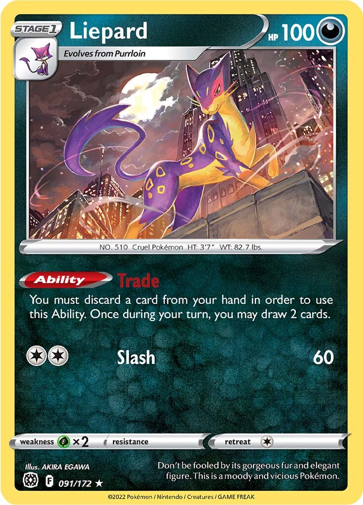 Liepard (091/172) [Sword & Shield: Brilliant Stars] | Odin's Place